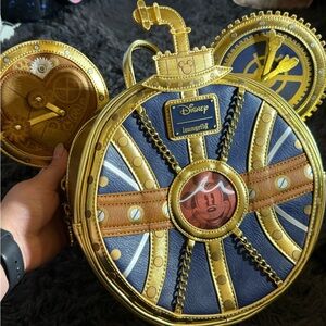 Loungefly Gold and Blue Mickey Mouse Bag